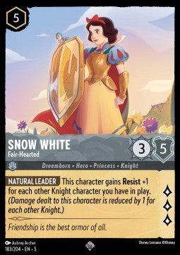 Snow White - Fair‐Hearted (V.1) - Shimmering Skies (Super Rare) [5SSK-183]
