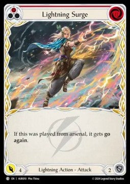 Lightning Surge (Red) (Regular) - First Strike: Aurora (Common) [AUR-010]