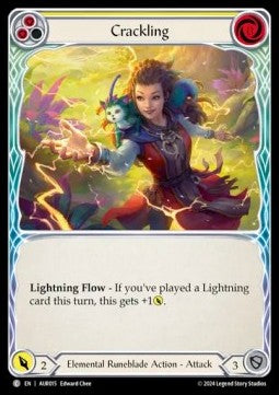 Crackling (Yellow) (Regular) - First Strike: Aurora (Common) [AUR-015]