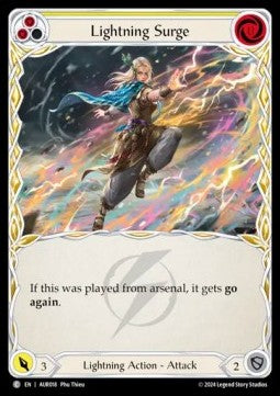 Lightning Surge (Yellow) (Regular) - First Strike: Aurora (Common) [AUR-018]