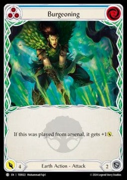 Burgeoning (Blue) (Regular) - First Strike: Terra (Common) [TER-022]