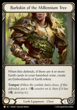 Barkskin of the Millennium Tree (Rainbow Foil) - Rosetta (Legendary) [ROS-028]