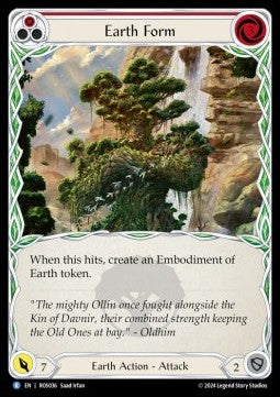 Earth Form (Red) (Regular) - Rosetta (Rare) [ROS-036]