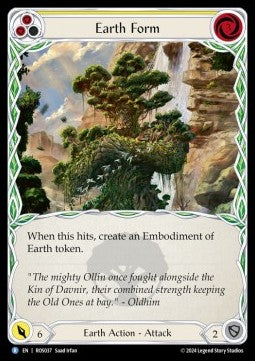 Earth Form (Yellow) (Regular) - Rosetta (Rare) [ROS-037]