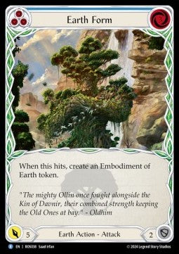 Earth Form (Blue) (Regular) - Rosetta (Rare) [ROS-038]