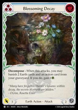 Blossoming Decay (Blue) (Regular) - Rosetta (Common) [ROS-051]