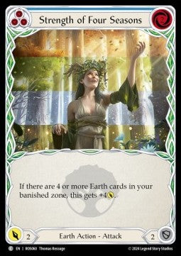 Strength of Four Seasons (Blue) (Rainbow Foil) - Rosetta (Common) [ROS-060]