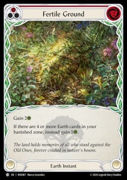 Fertile Ground (Red) (Rainbow Foil) - Rosetta (Common) [ROS-067]