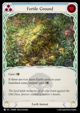 Fertile Ground (Blue) (Rainbow Foil) - Rosetta (Common) [ROS-069]