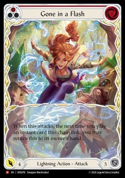 Gone in a Flash (Alternate Art Rainbow Foil) - Rosetta (Majestic) [ROS-076]