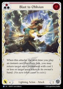 Blast to Oblivion (Red) (Rainbow Foil) - Rosetta (Rare) [ROS-079]