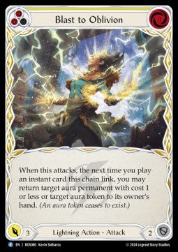 Blast to Oblivion (Yellow) (Regular) - Rosetta (Rare) [ROS-080]
