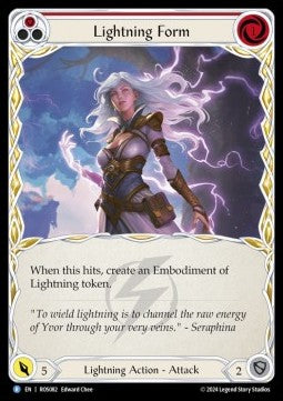 Lightning Form (Red) (Rainbow Foil) - Rosetta (Rare) [ROS-082]