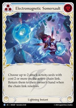 Electromagnetic Somersault (Blue) (Rainbow Foil) - Rosetta (Rare) [ROS-087]