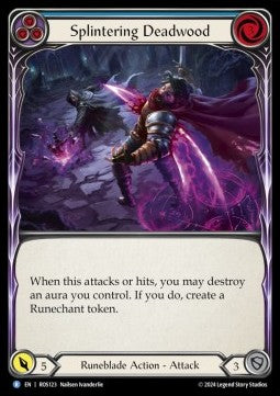 Splintering Deadwood (Blue) (Regular) - Rosetta (Rare) [ROS-123]