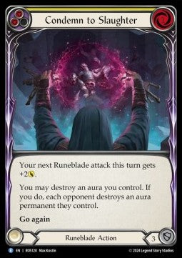 Condemn to Slaughter (Yellow) (Regular) - Rosetta (Rare) [ROS-128]