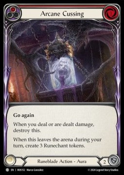 Arcane Cussing (Red) (Rainbow Foil) - Rosetta (Common) [ROS-152]