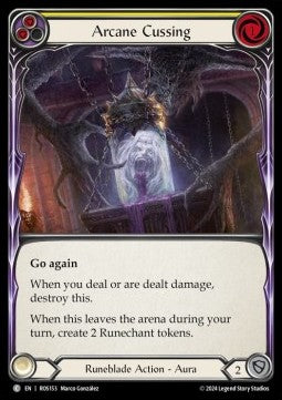 Arcane Cussing (Yellow) (Regular) - Rosetta (Common) [ROS-153]