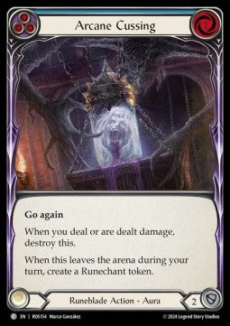 Arcane Cussing (Blue) (Regular) - Rosetta (Common) [ROS-154]