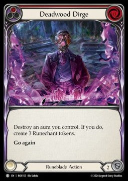 Deadwood Dirge (Red) (Rainbow Foil) - Rosetta (Common) [ROS-155]