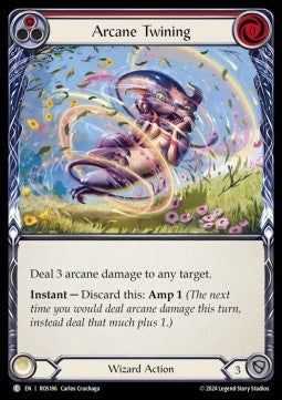 Arcane Twining (Red) (Rainbow Foil) - Rosetta (Common) [ROS-186]