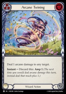 Arcane Twining (Blue) (Rainbow Foil) - Rosetta (Common) [ROS-188]