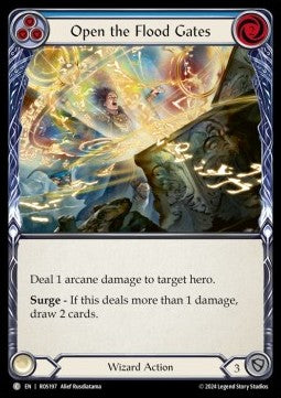 Open the Flood Gates (Blue) (Rainbow Foil) - Rosetta (Common) [ROS-197]