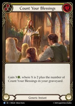 Count Your Blessings (Yellow) (Regular) - Rosetta (Rare) [ROS-224]