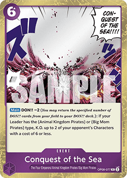 Conquest of the Sea (OP08-077) - Two Legends (Rare) [OP08-077]