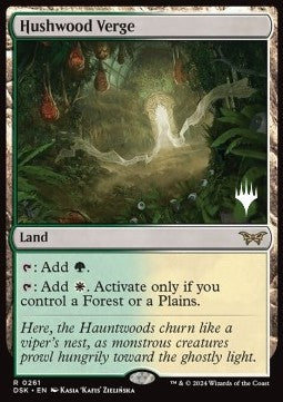 Hushwood Verge (V.2) - Duskmourn: House of Horror: Promos (Rare) [PDSK-261]