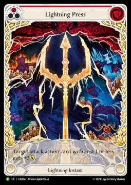 Lightning Press (Red) (Extended Art Rainbow Foil) - FAB Promos (Promo) [FAB-262]