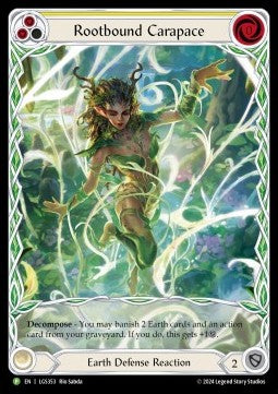 Rootbound Carapace (Yellow) (Extended Art Rainbow Foil) - LGS Promos (Promo) [LGS-353]