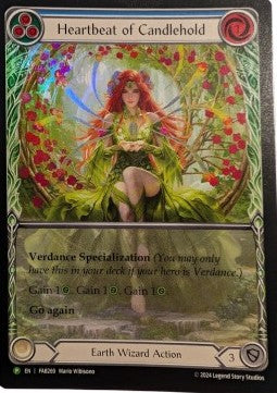 Heatbeat of Candlehold (Extended Art Rainbow Foil) - FAB Promos (Promo) [FAB-270]