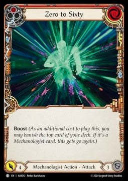Zero to Sixty (Red) (Regular) - Armory Deck: Dash I/O (Common) [AIO-012]