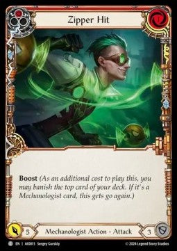 Zipper Hit (Red) (Regular) - Armory Deck: Dash I/O (Common) [AIO-013]