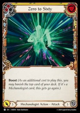 Zero to Sixty (Yellow) (Regular) - Armory Deck: Dash I/O (Common) [AIO-018]