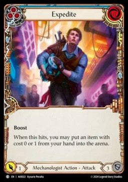 Expedite (Blue) (Regular) - Armory Deck: Dash I/O (Common) [AIO-022]