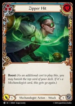 Zipper Hit (Blue) (Regular) - Armory Deck: Dash I/O (Common) [AIO-024]