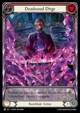 Deadwood Dirge (Red) (Extended Art Rainbow Foil) - LGS Promos (Promo) [LGS-363]