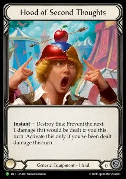 Hood of Second Thoughts (Rainbow Foil) - LGS Promos (Promo) [LGS-320]