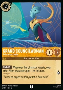 Grand Councilwoman - Federation Leader - Azurite Sea (Uncommon) [6AZS-17]