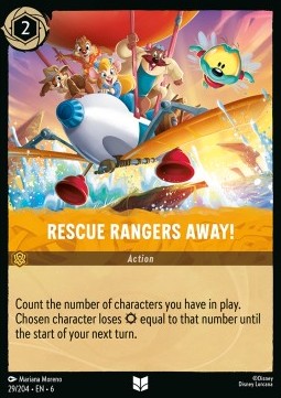 Rescue Rangers Away! - Azurite Sea (Uncommon) [6AZS-29]