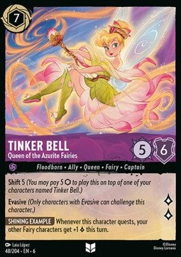 Tinker Bell - Queen of the Azurite Fairies - Azurite Sea (Uncommon) [6AZS-48]