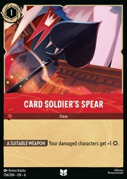 Card Soldier's Spear - Azurite Sea (Uncommon) [6AZS-134]