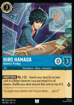 Hiro Hamada - Robotics Prodigy - Azurite Sea (Uncommon) [6AZS-145]
