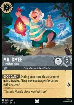 Mr. Smee - Steadfast Mate - Azurite Sea (Uncommon) [6AZS-175]