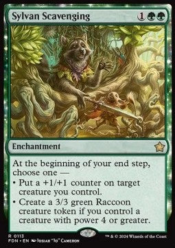 Sylvan Scavenging - Magic: The Gathering Foundations (Rare) [FDN-113]