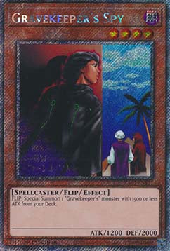 Gravekeeper's Spy (V.1 - Platinum Secret Rare)