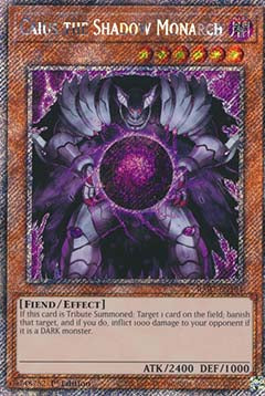Caius the Shadow Monarch (V.1 - Platinum Secret Rare) - Quarter Century Bonanza (Platinum Secret Rare) [RA03-194]