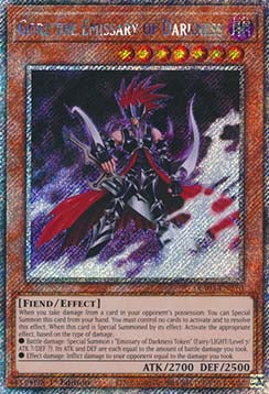 Gorz the Emissary of Darkness (V.1 - Platinum Secret Rare)